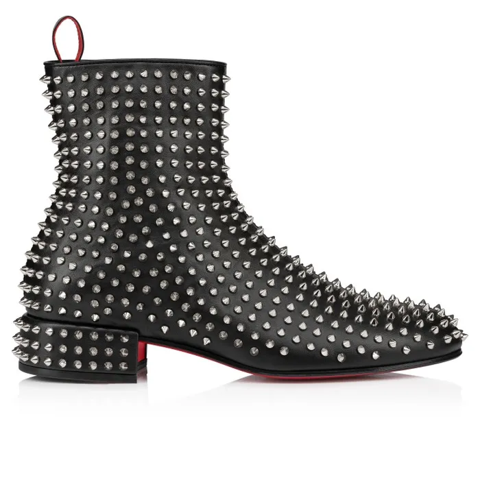 Men Spikeasy Booty Boots 8211 Nappa Leather 8211 Black Christian Louboutin Boots