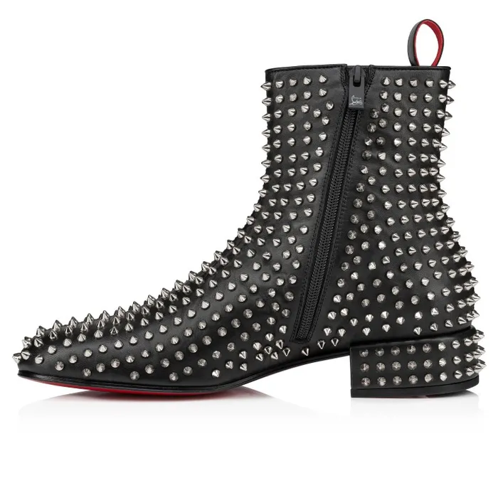 Men Spikeasy Booty Boots 8211 Nappa Leather 8211 Black Christian Louboutin Boots
