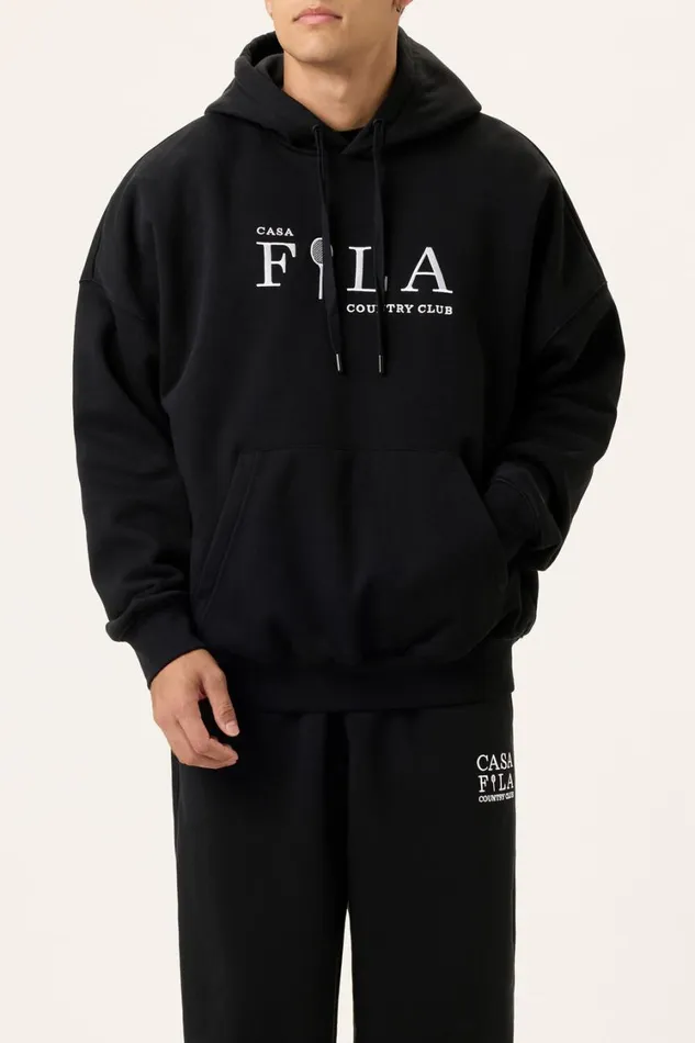 Men Sweatshirts and Hoodies Fila Casa Fila Country Club Hoodie 001 Black Men Sweatshirts and Hoodies Fila Casa Fila Country Club Hoodie 001 Black
