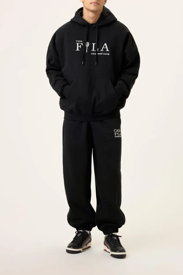 Men Sweatshirts and Hoodies Fila Casa Fila Country Club Hoodie 001 Black Men Sweatshirts and Hoodies Fila Casa Fila Country Club Hoodie 001 Black