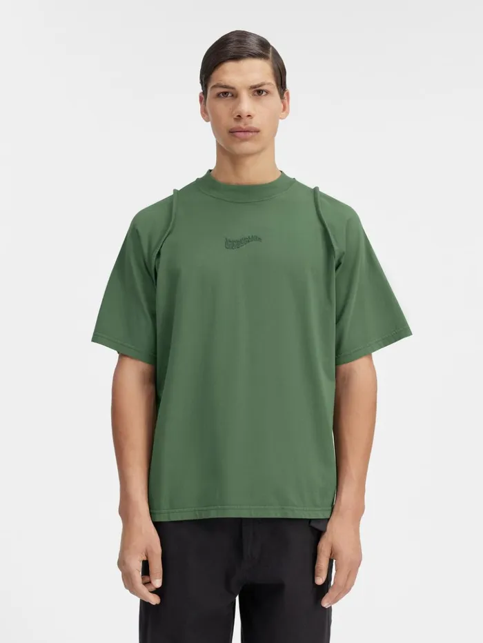 Men Tshirts JACQUEMUS The Camargue Tshirt Dark Green