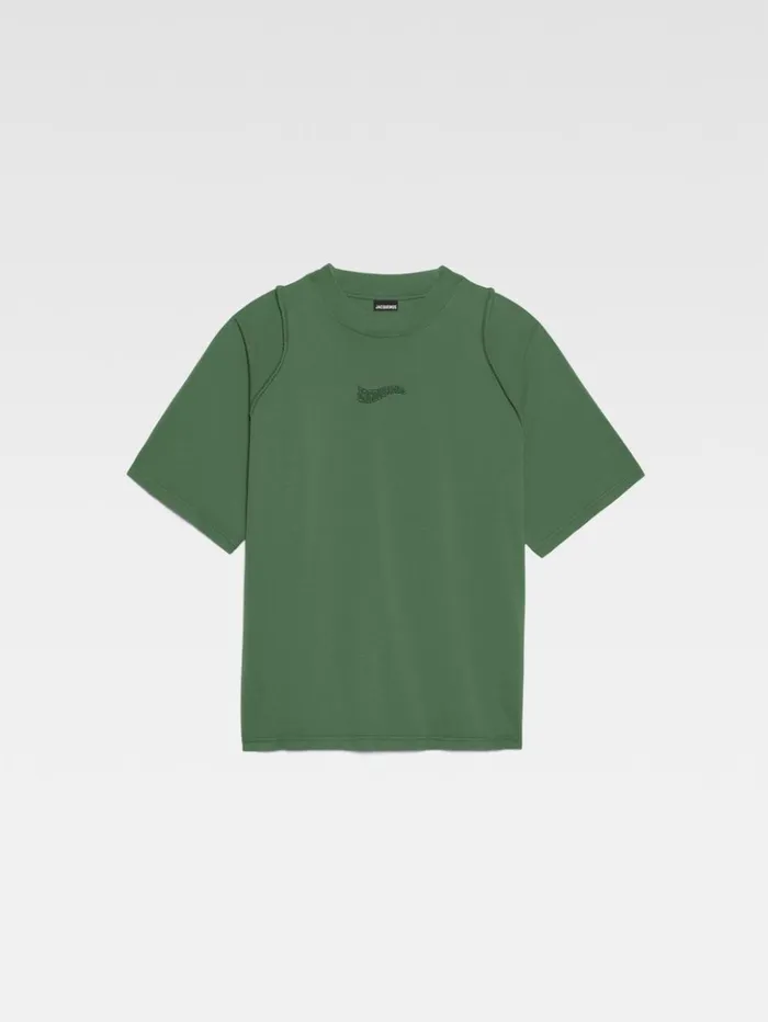 Men Tshirts JACQUEMUS The Camargue Tshirt Dark Green Men Tshirts JACQUEMUS The Camargue Tshirt Dark Green