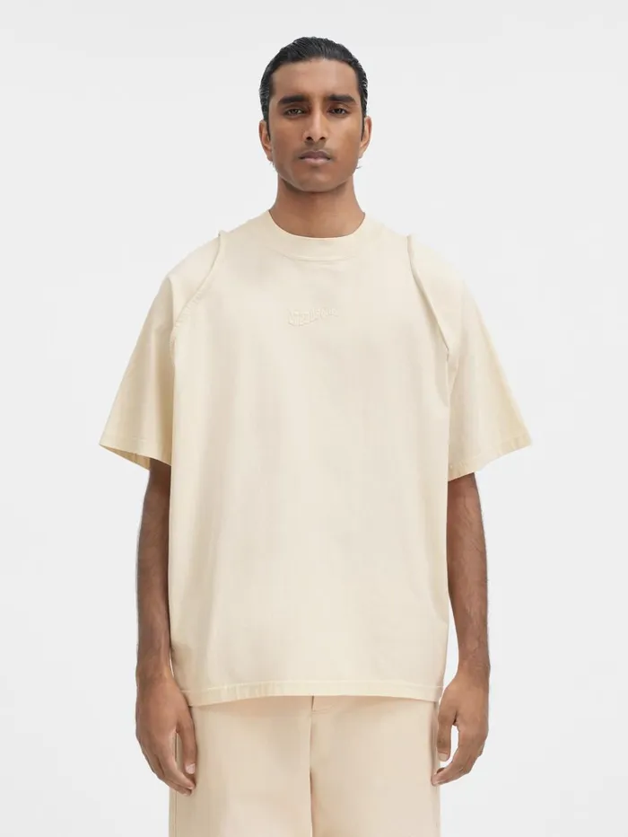 Men Tshirts JACQUEMUS The Camargue Tshirt Light Beige