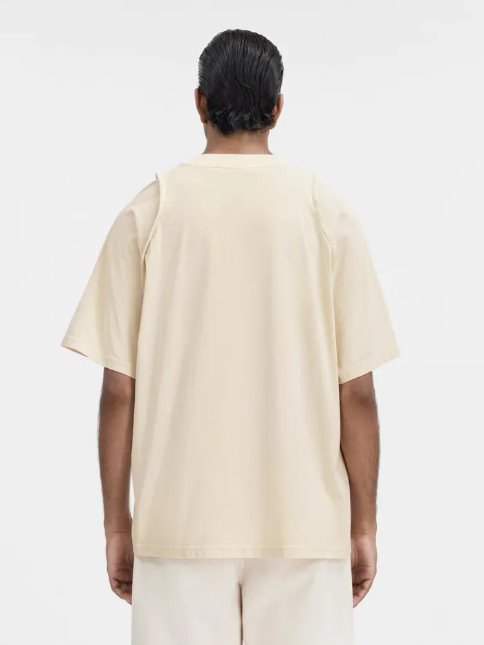 Men Tshirts JACQUEMUS The Camargue Tshirt Light Beige Men Tshirts JACQUEMUS The Camargue Tshirt Light Beige