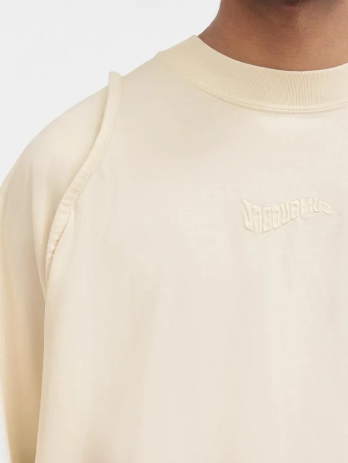Men Tshirts JACQUEMUS The Camargue Tshirt Light Beige Men Tshirts JACQUEMUS The Camargue Tshirt Light Beige