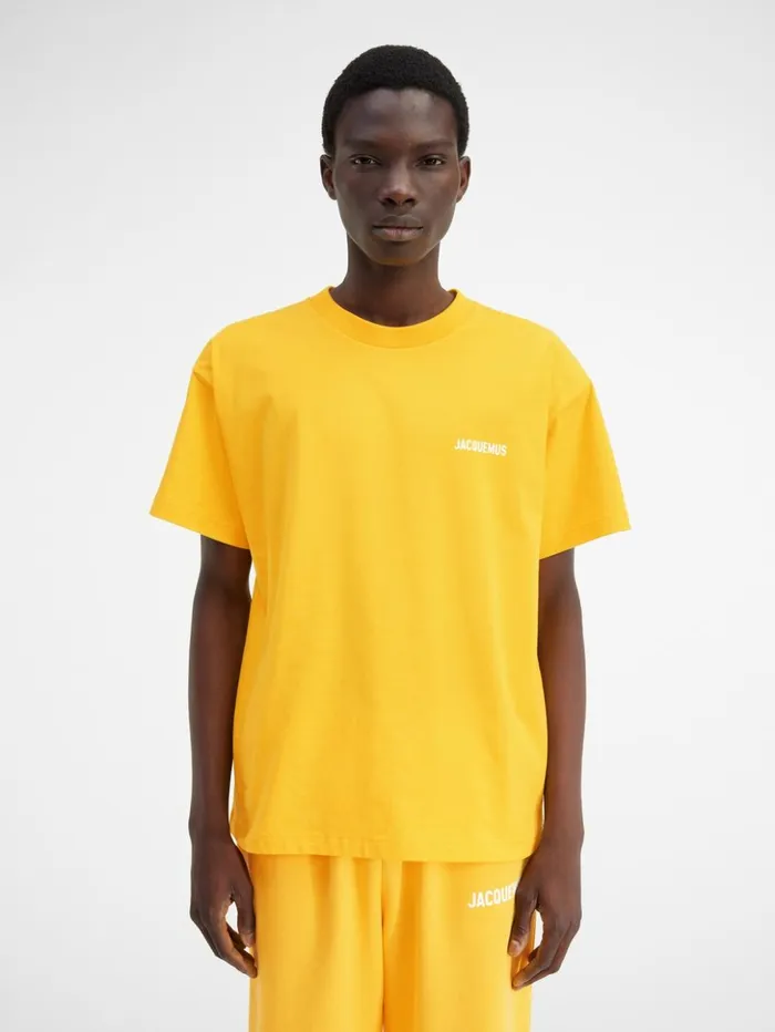 Men Tshirts JACQUEMUS The Jacquemus Tshirt Yellow