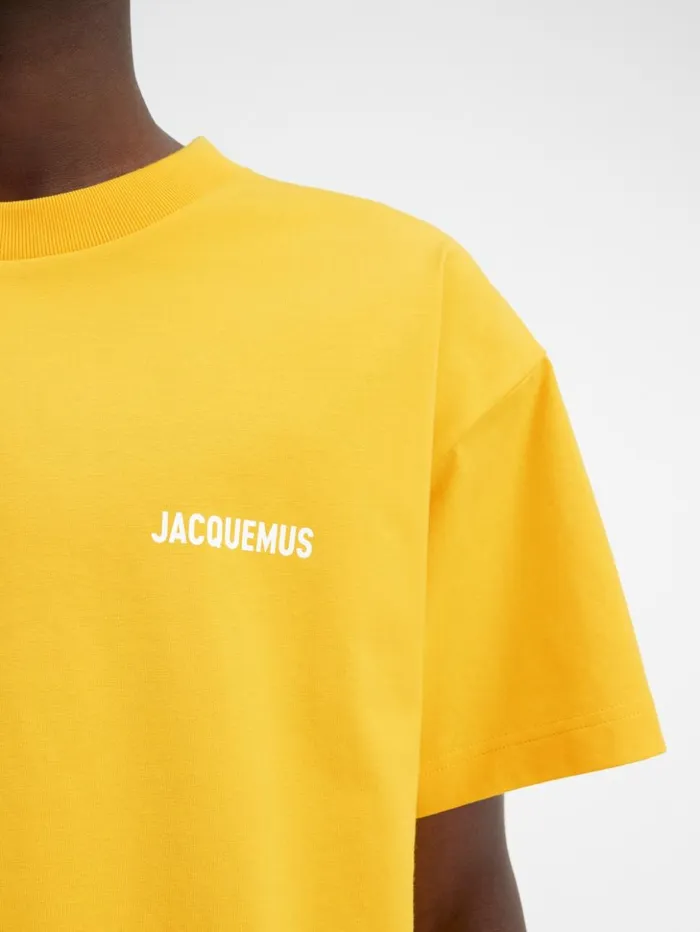Men Tshirts JACQUEMUS The Jacquemus Tshirt Yellow Men Tshirts JACQUEMUS The Jacquemus Tshirt Yellow