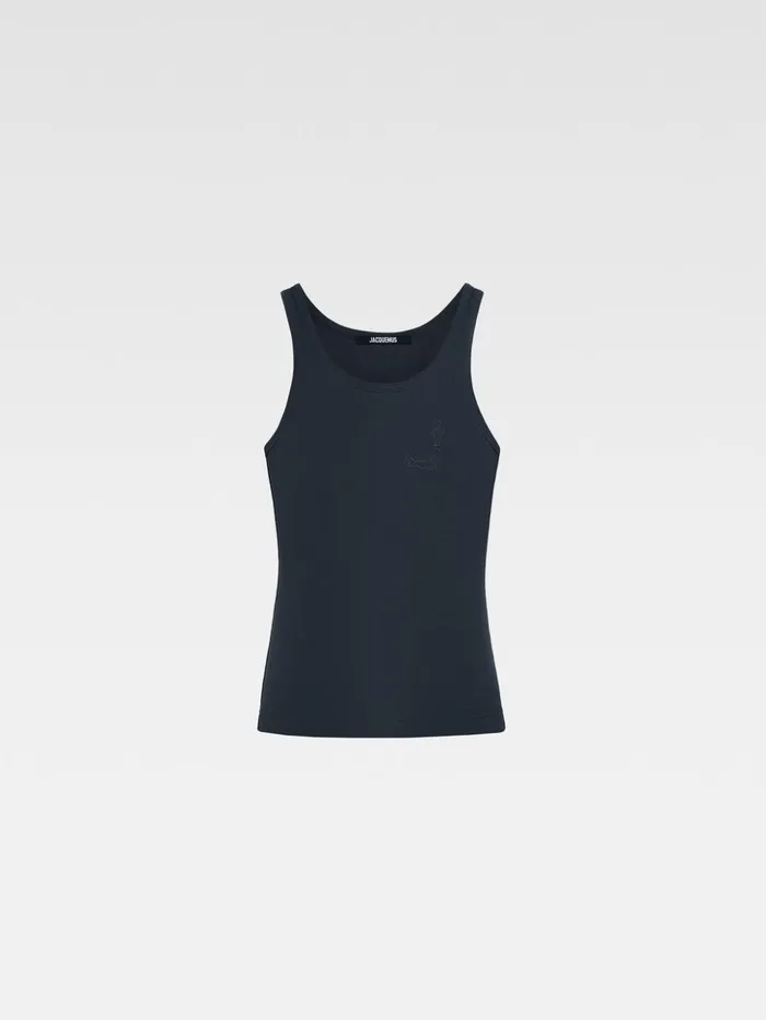 Men Tshirts JACQUEMUS The Pesco Tank Top Dark Navy Men Tshirts JACQUEMUS The Pesco Tank Top Dark Navy
