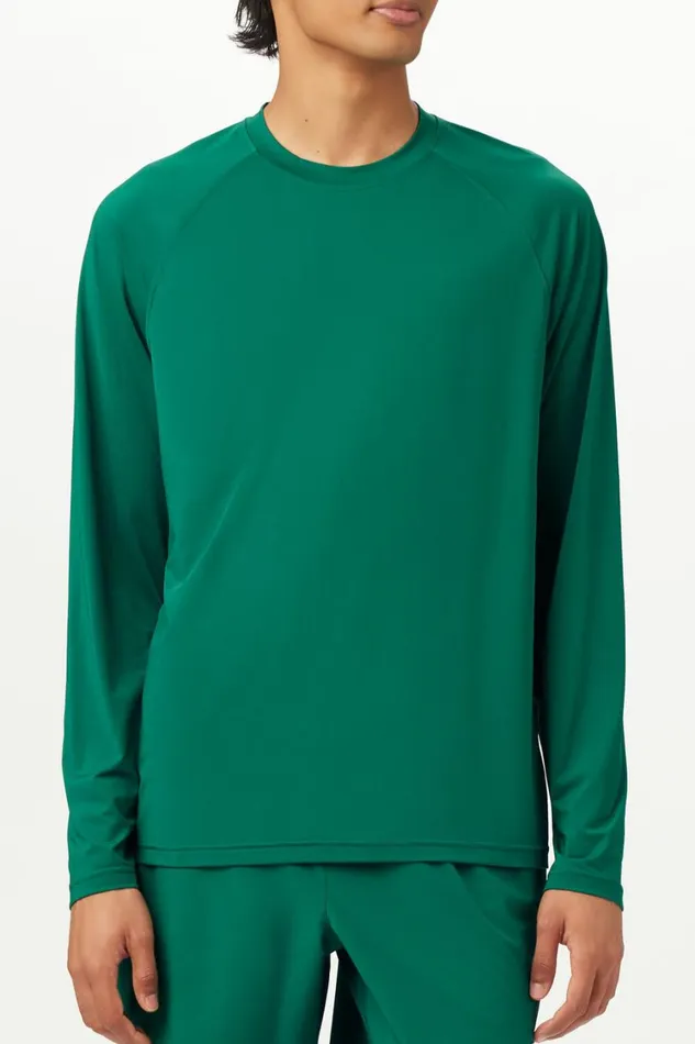 Men Tennis Fila UV Long Sleeve Blocker