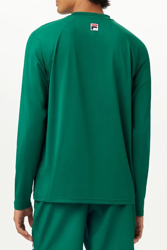 Men Tennis Fila UV Long Sleeve Blocker