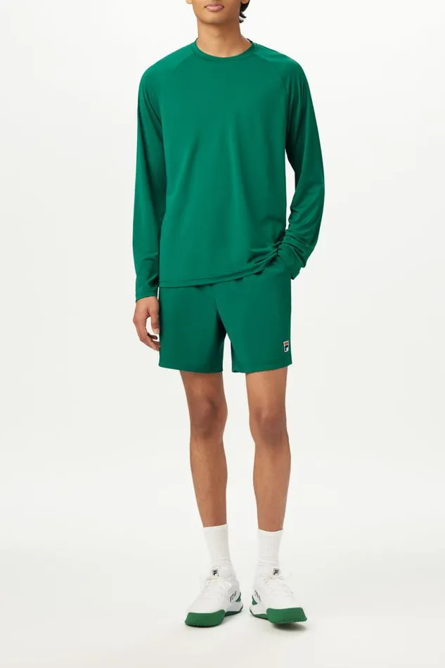 Men Tennis Fila UV Long Sleeve Blocker