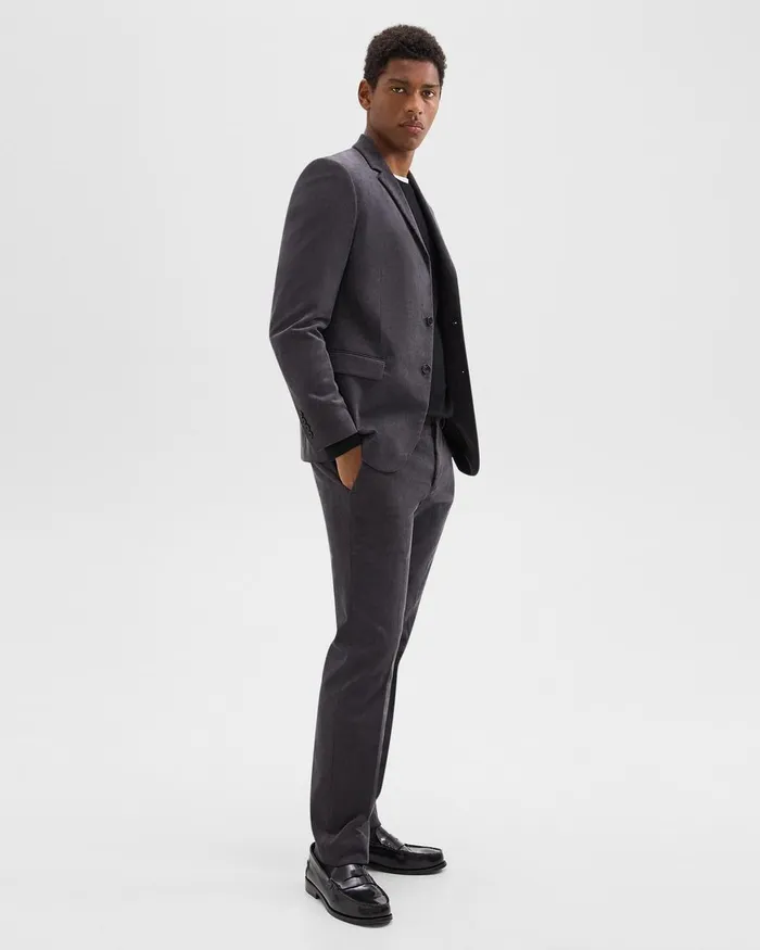 Men Theory Blazers Jackets Morton Blazer In Stretch Corduroy Dark Grey