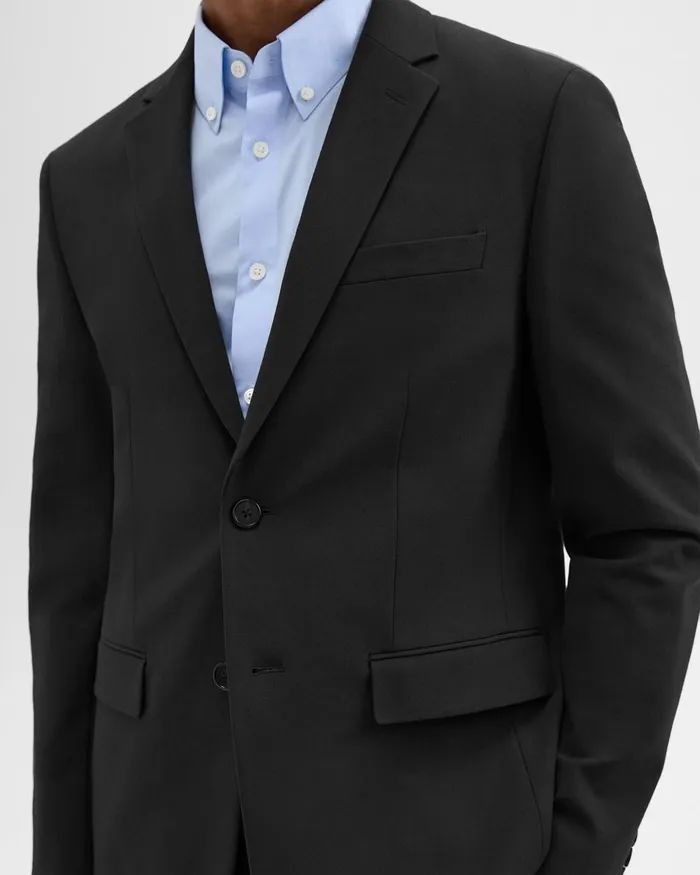 Men Theory Blazers Jackets Morton Blazer In Stretch Cotton Black