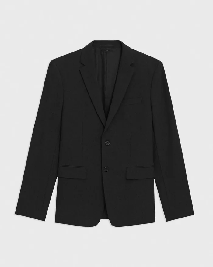 Men Theory Blazers Jackets Morton Blazer In Stretch Cotton Black