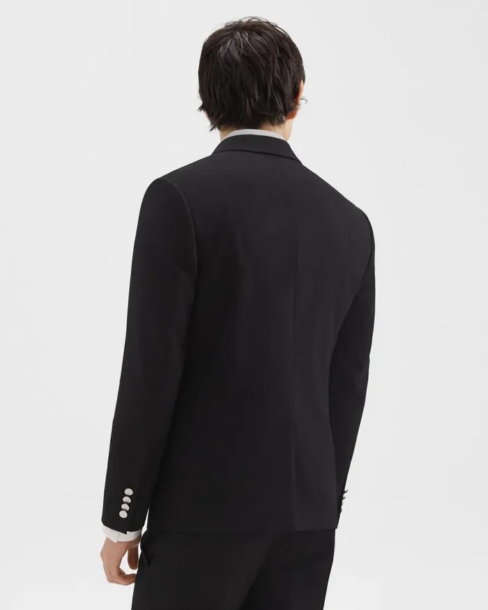 Men Theory Blazers Jackets Morton Blazer In Textured Gabardine Black