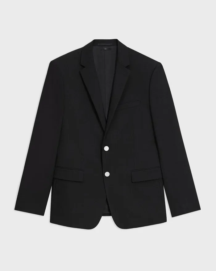 Men Theory Blazers Jackets Morton Blazer In Textured Gabardine Black