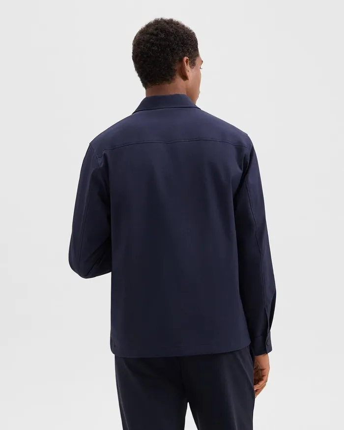 Men Theory Outerwear Shirt Jacket In Neoteric Navy