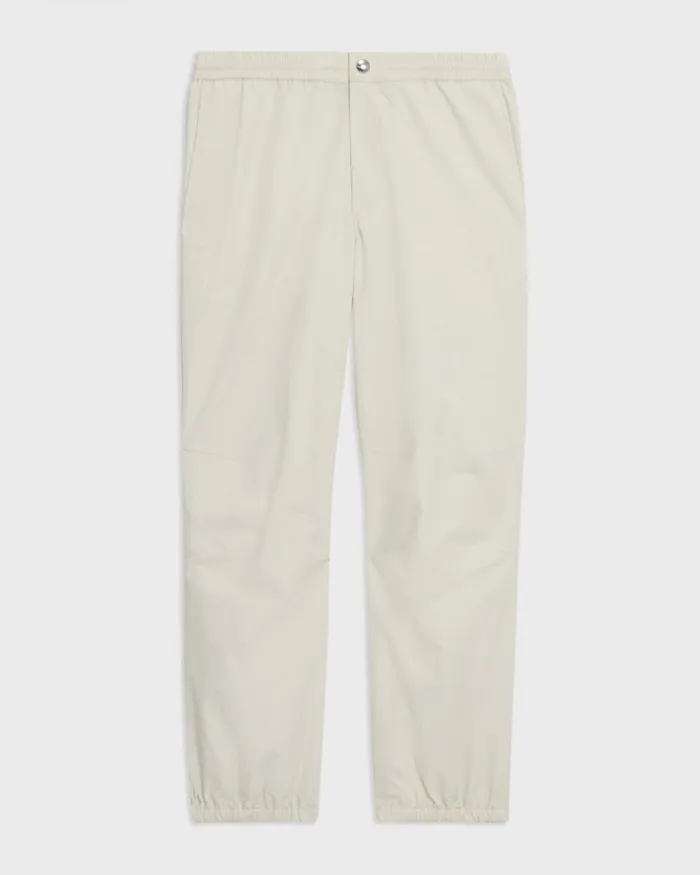 Men Theory Pants CottonBlend Jogger Pant Ecru