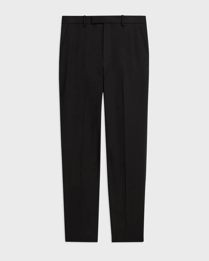 Men Theory Pants Relaxed Pant In Wool Gabardine Black