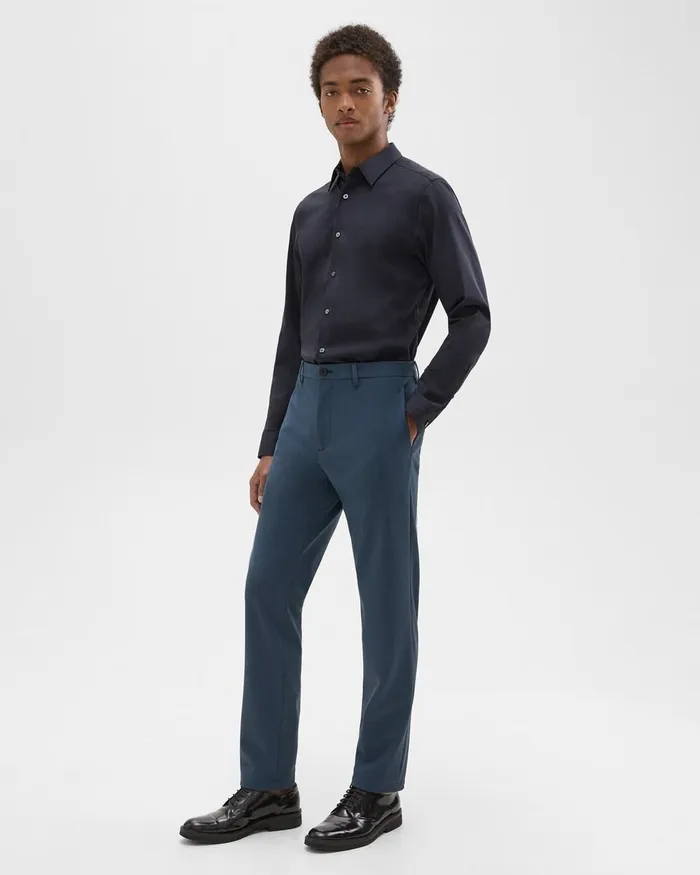 Men Theory Pants Zaine Pant In Precision Ponte Deep Sea Blue