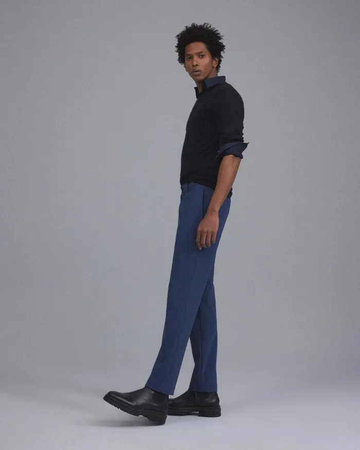 Men Theory Pants Zaine Pant In Precision Ponte Deep Sea Blue