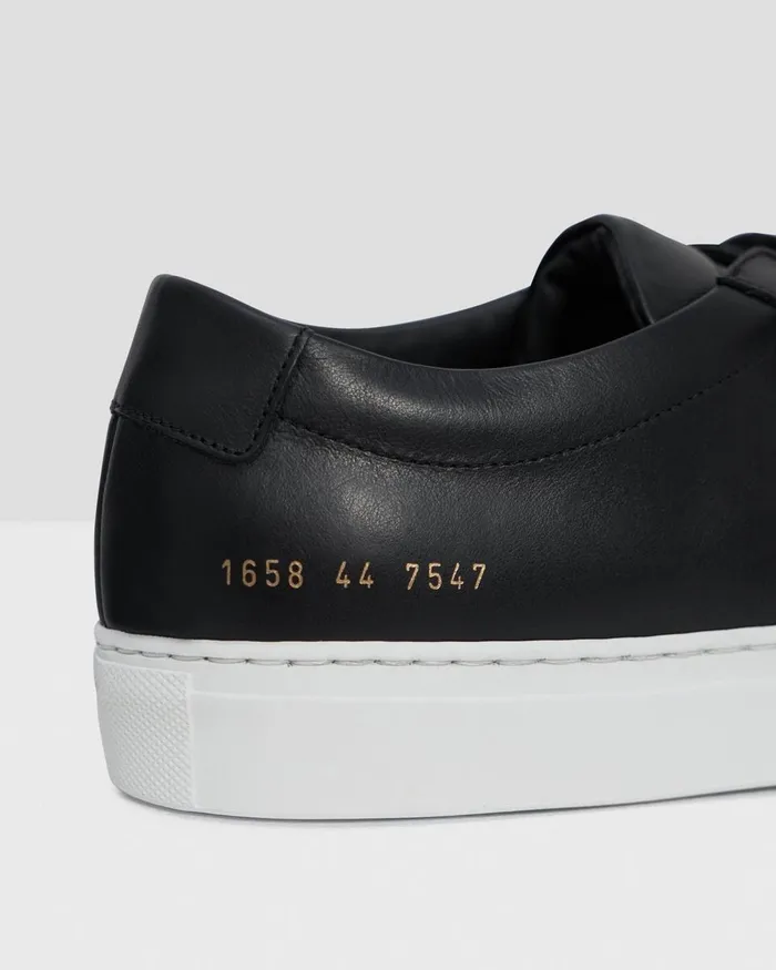 Men Theory Shoes Common Projects Original Achilles Sneakers Black