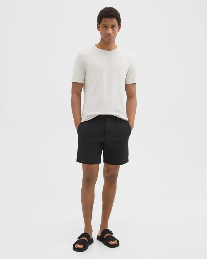 Men Theory Shorts Zaine Short In Stretch CottonBlend Black