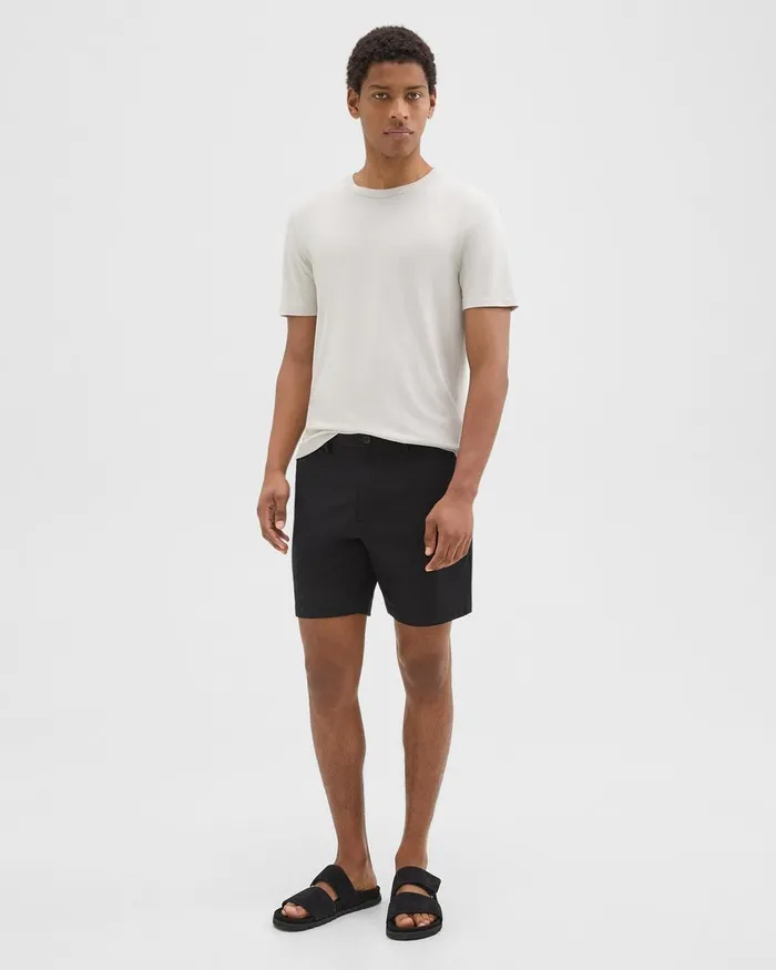 Men Theory Shorts Zaine Short In Stretch CottonBlend Black