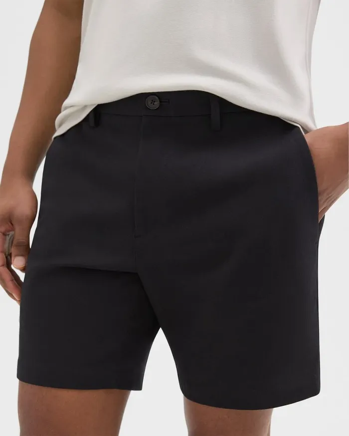 Men Theory Shorts Zaine Short In Stretch CottonBlend Black