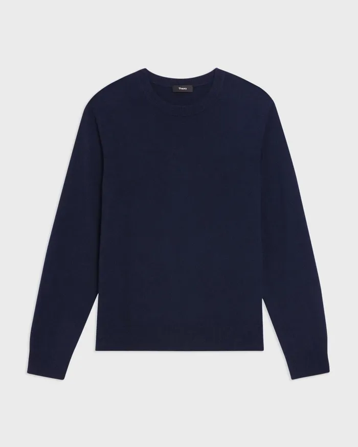 Men Theory Sweaters Cardigans Hilles Crewneck Sweater In Cashmere Baltic