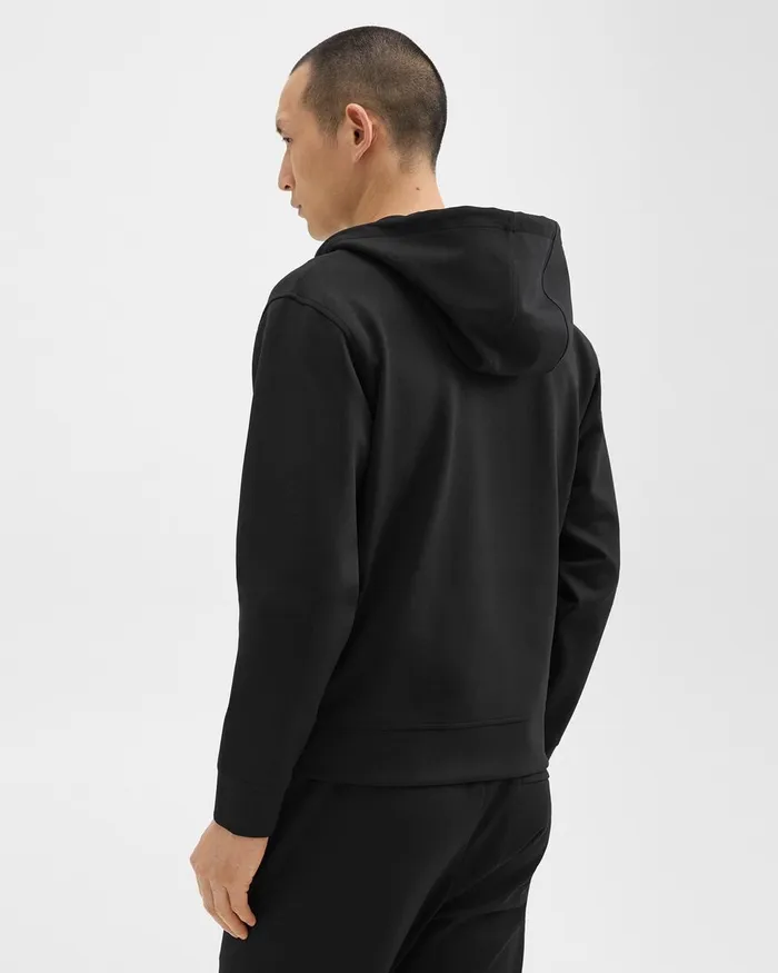 Men Theory Sweatshirts Hoodies ZipUp Hoodie In Scuba Black
