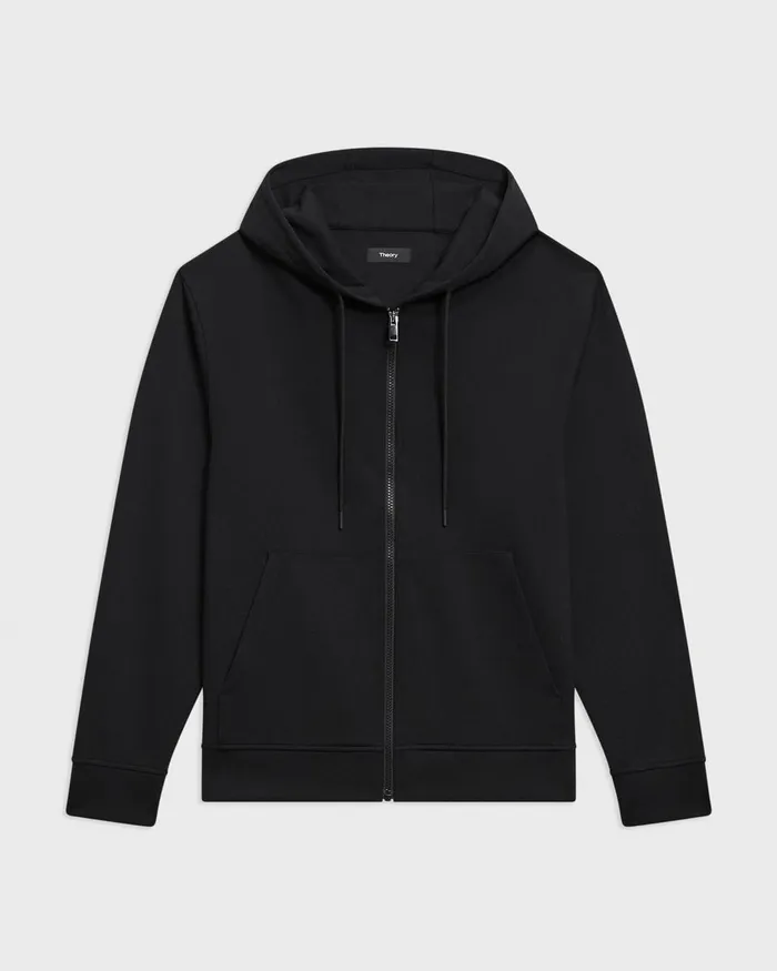 Men Theory Sweatshirts Hoodies ZipUp Hoodie In Scuba Black