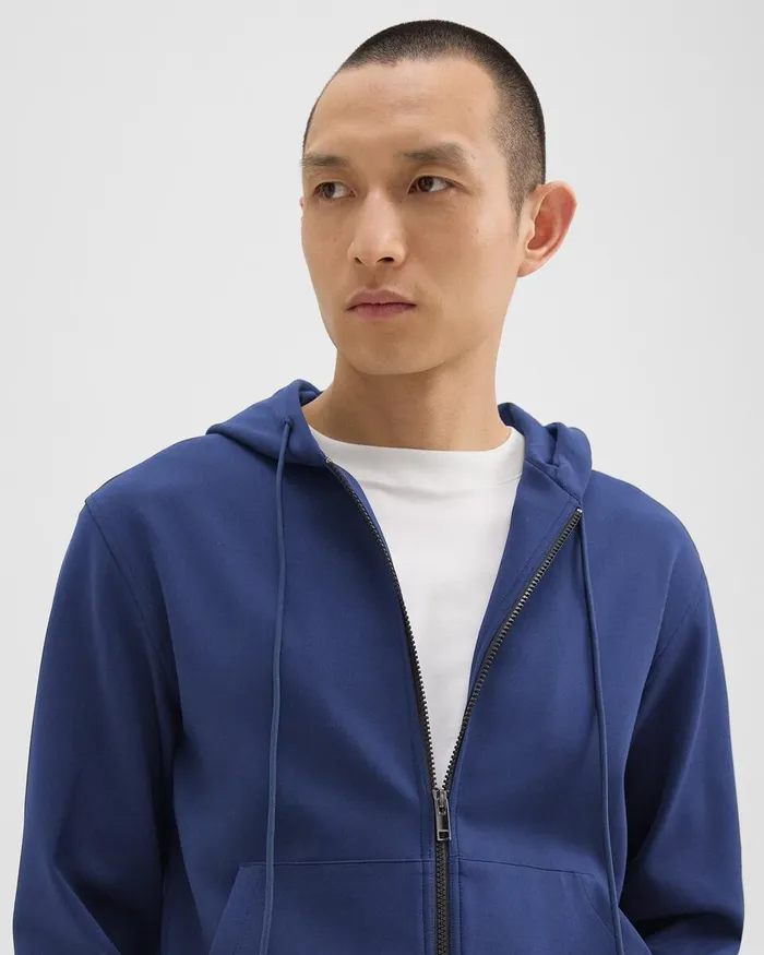 Men Theory Sweatshirts Hoodies ZipUp Hoodie In Scuba Deep Atlantic