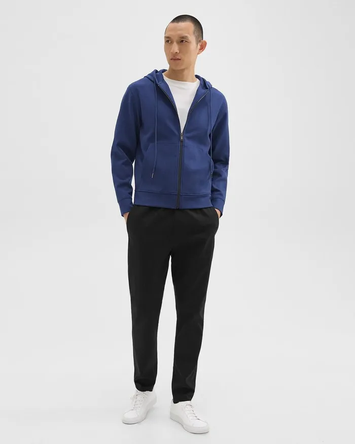 Men Theory Sweatshirts Hoodies ZipUp Hoodie In Scuba Deep Atlantic
