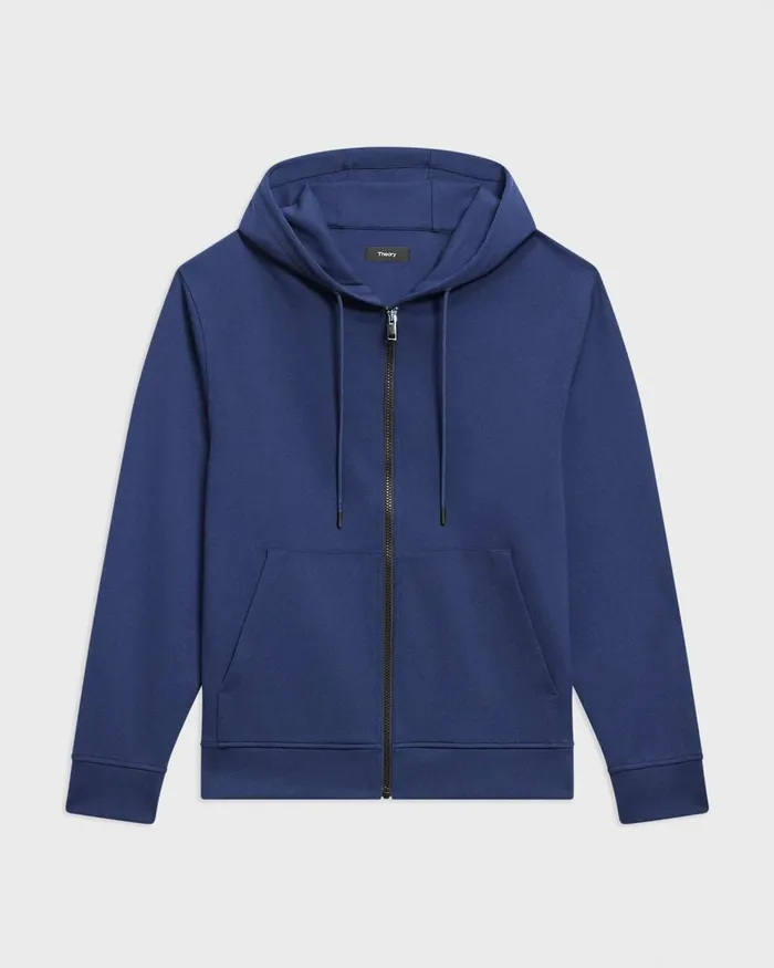 Men Theory Sweatshirts Hoodies ZipUp Hoodie In Scuba Deep Atlantic