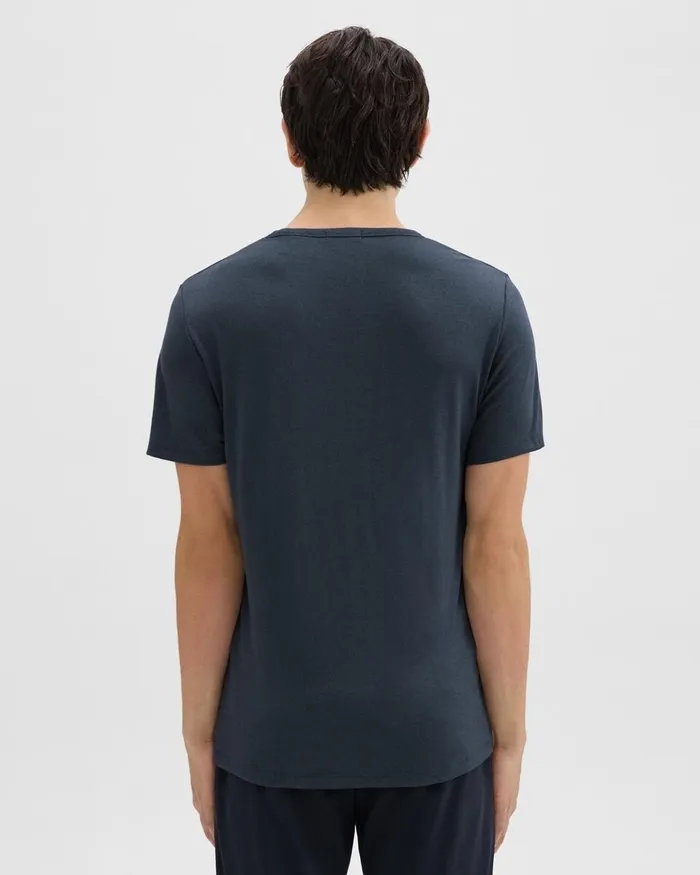 Men Theory TShirts Polos Essential Tee In Anemone Modal Jersey Eclipse Multi