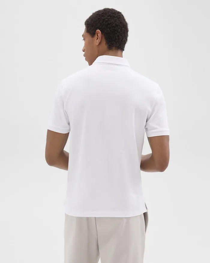 Men Theory TShirts Polos Tailored Polo Shirt In Function Piqueacute White