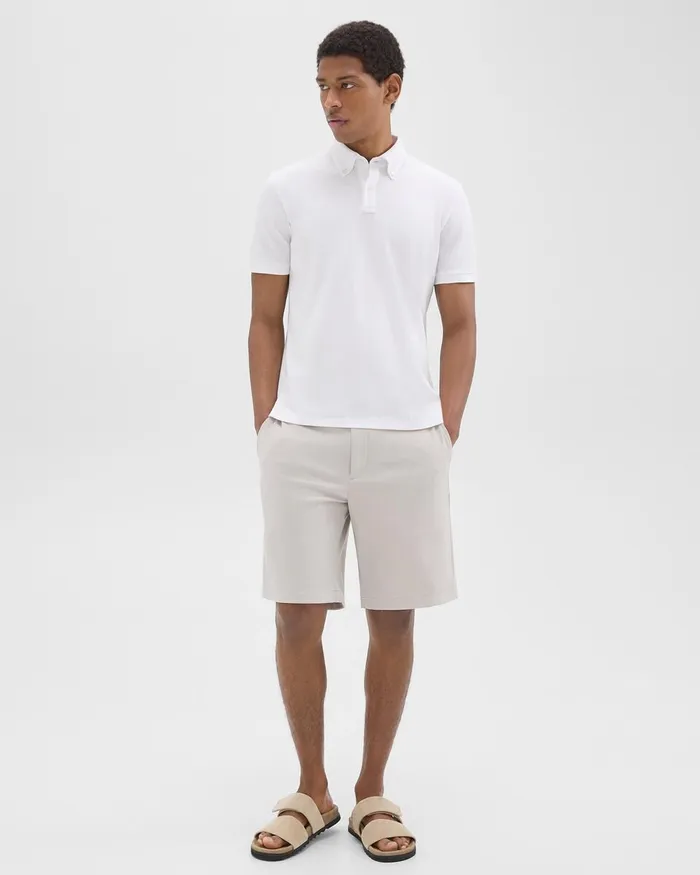 Men Theory TShirts Polos Tailored Polo Shirt In Function Piqueacute White