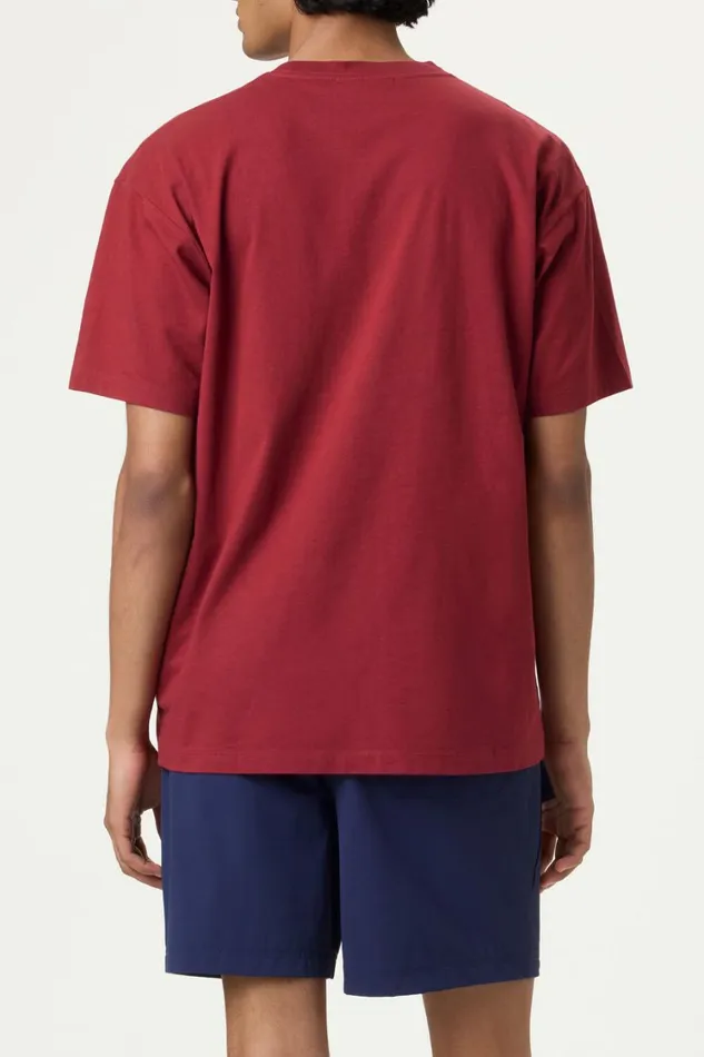 Men Tops and TShirts Fila Classic Relaxed Tee 601 Tibetan Red Men Tops and TShirts Fila Classic Relaxed Tee 601 Tibetan Red