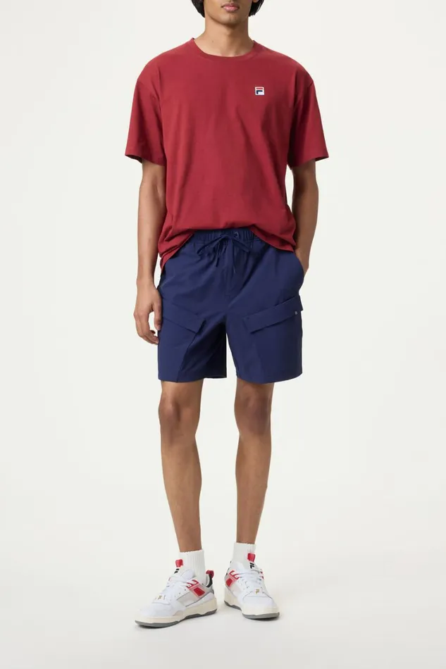 Men Tops and TShirts Fila Classic Relaxed Tee 601 Tibetan Red Men Tops and TShirts Fila Classic Relaxed Tee 601 Tibetan Red