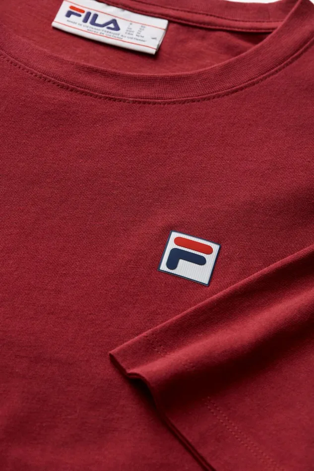 Men Tops and TShirts Fila Classic Relaxed Tee 601 Tibetan Red Men Tops and TShirts Fila Classic Relaxed Tee 601 Tibetan Red