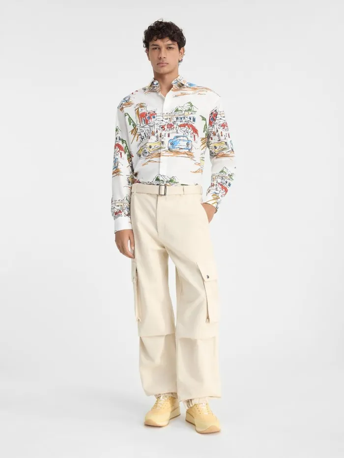 Men Trousers and Shorts JACQUEMUS The Cargo Pants Beige