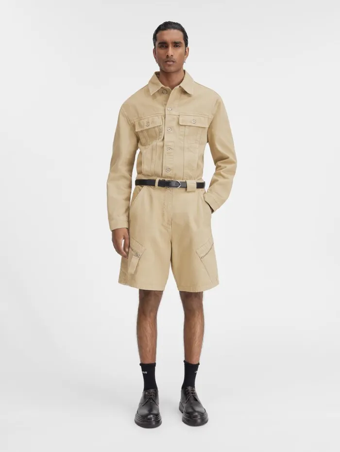 Men Trousers and Shorts JACQUEMUS The Marrone Shorts Beige