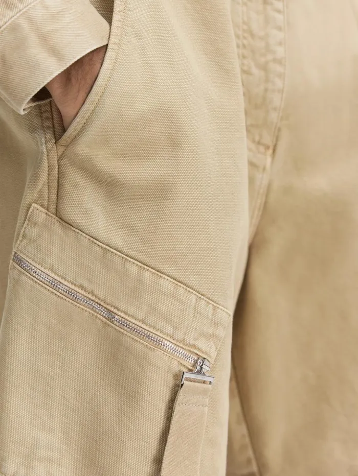 Men Trousers and Shorts JACQUEMUS The Marrone Shorts Beige