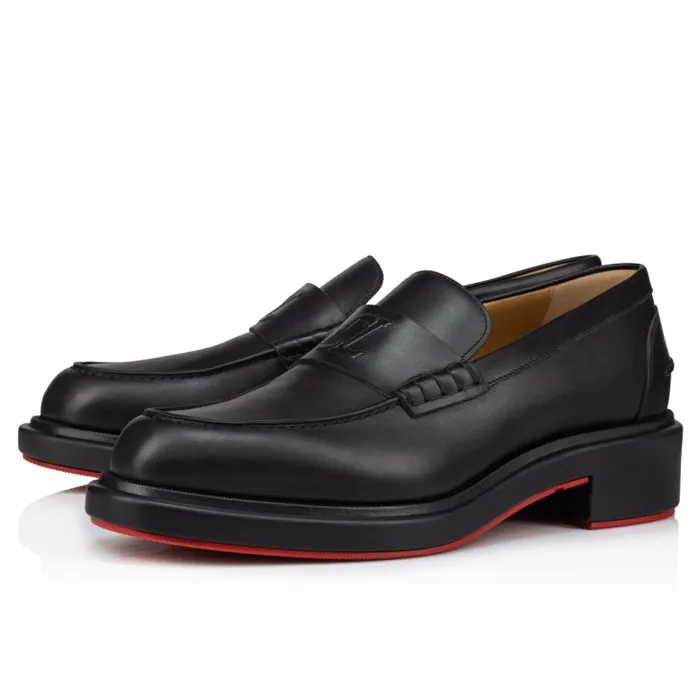 Men Urbino Moc Loafers 8211 Calf Leather 8211 Black Christian Louboutin Loafers and Moccasins Men Urbino Moc Loafers 8211 Calf Leather 8211 Black Christian Louboutin Loafers and Moccasins