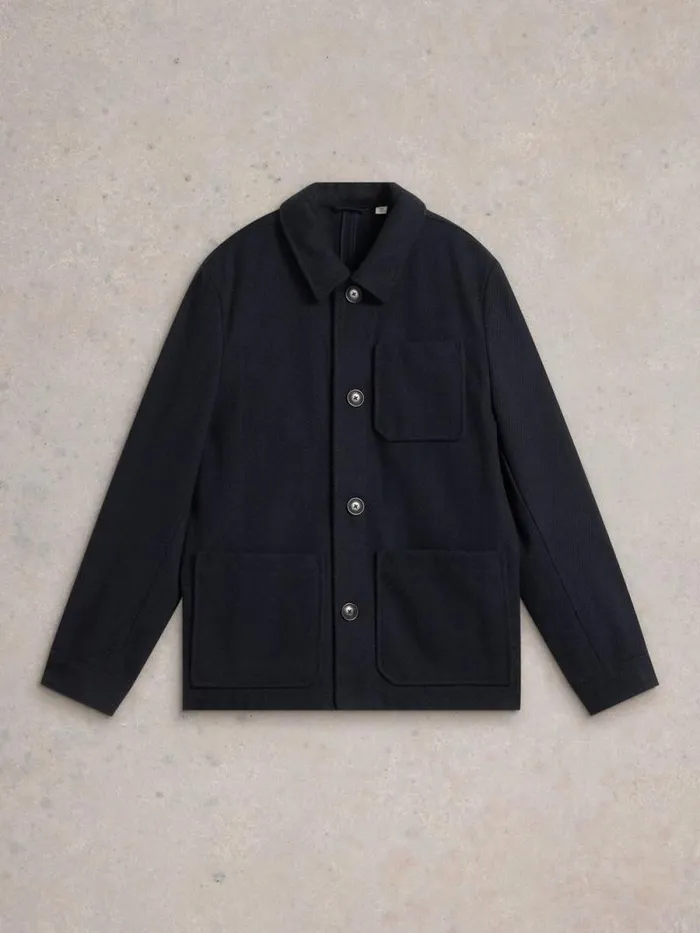 Men Wool Chore Jacket Dark Navy White Stuff Coats and Jackets Men Wool Chore Jacket Dark Navy White Stuff Coats and Jackets