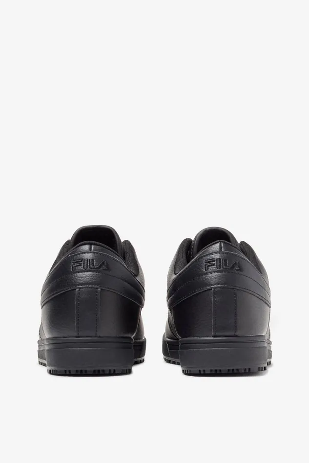 Men Work Shoes Fila Vulc 13 Low Slip Resistant 001 Black Black Black Men Work Shoes Fila Vulc 13 Low Slip Resistant 001 Black Black Black