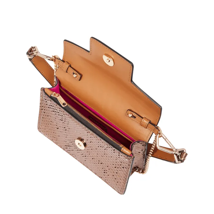 Mini Flap Bag Bronze Women Lancel The Exotics Mini Flap Bag Bronze Women Lancel The Exotics