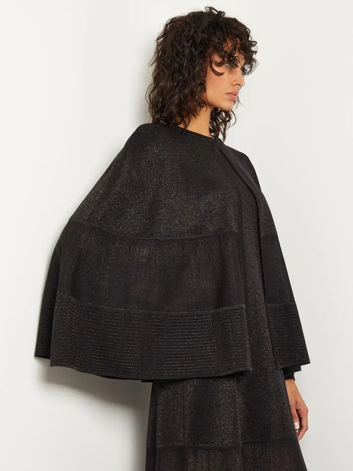 Misook Shimmer Knit Cape Women Jackets and Coats Misook Shimmer Knit Cape Women Jackets and Coats