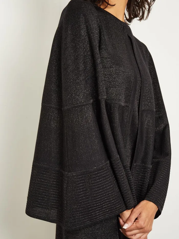 Misook Shimmer Knit Cape Women Jackets and Coats Misook Shimmer Knit Cape Women Jackets and Coats